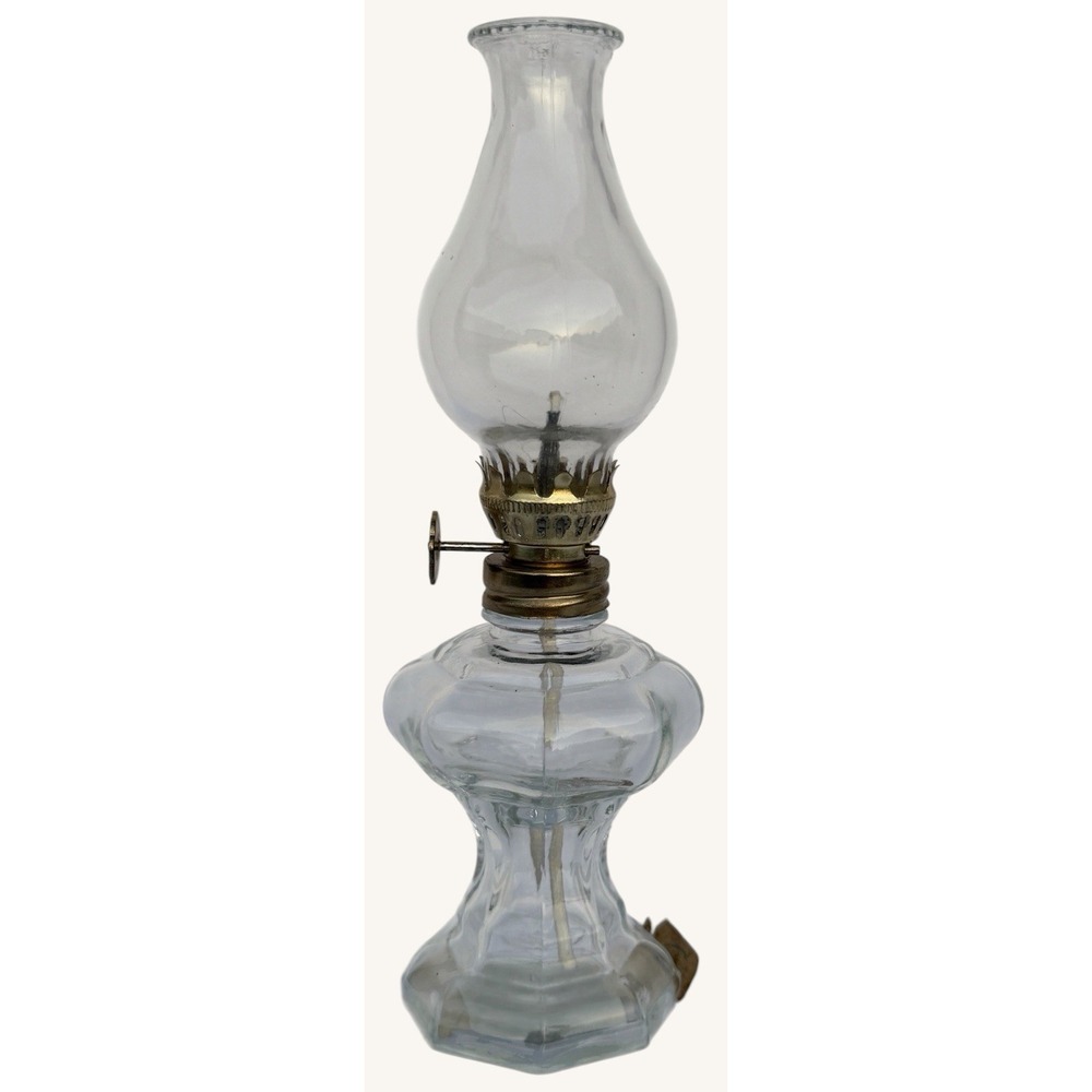 Vintage Crisa Mini Oil Lamp Corning Revere Factory Tag 6.75" New Old Stock (NOS)